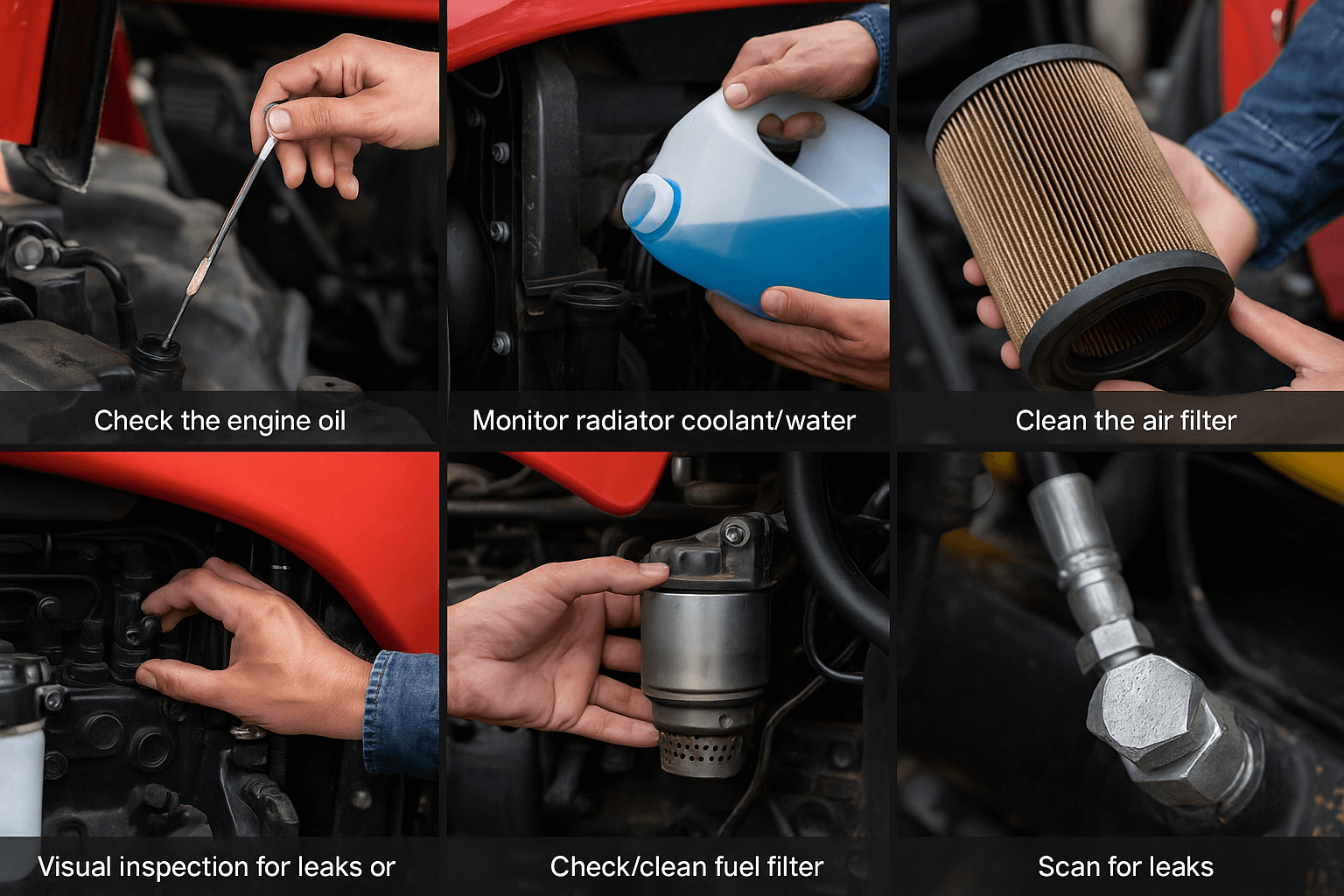 Steps in Tractor Maintenance